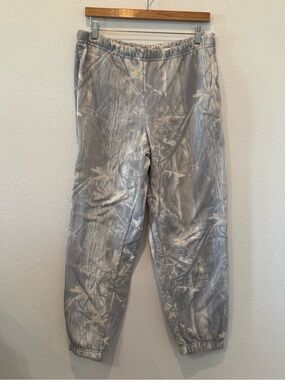 Women's Gray Camouflage Jogger Pants